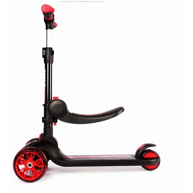 Trotineta pliabila ferrari twist neagra cu scaun funkfxk28-2bl