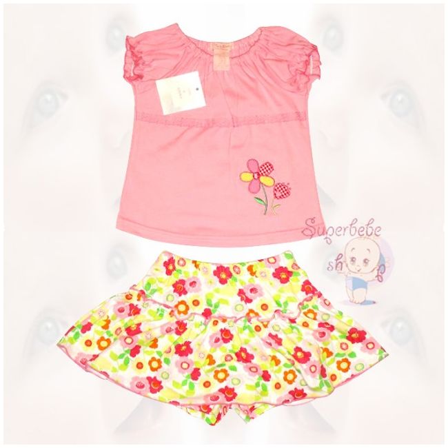 Costumas cu fustita cu flori - 12612