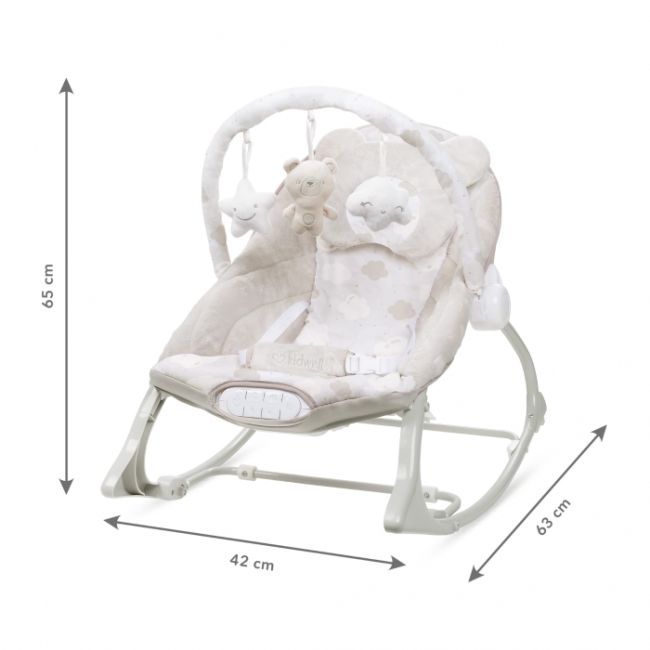 Balansoar multifunctional cu sunete si jucarii kidwell pino - bej edeedilebupin01a2