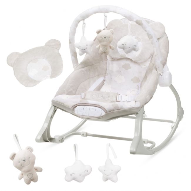 Balansoar multifunctional cu sunete si jucarii kidwell pino - bej edeedilebupin01a2