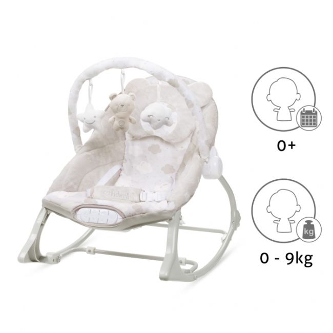 Balansoar multifunctional cu sunete si jucarii kidwell pino - bej edeedilebupin01a2
