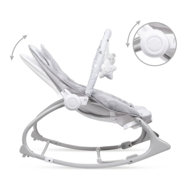 Balansoar multifunctional cu sunete si jucarii kidwell pino - gri edeedilebupin01a1