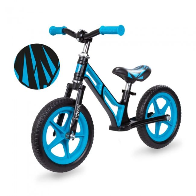 Bicicleta fara pedale cu cadru din magneziu kidwell comet - black blue edeedirobicom01a1