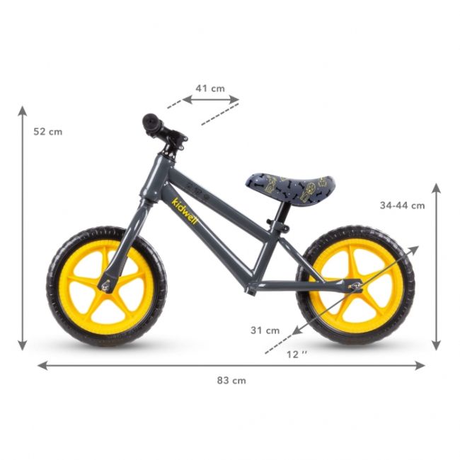 Bicicleta fara pedale cu roti din spuma eva kidwell mundo - dogs edeedirobimun01a2