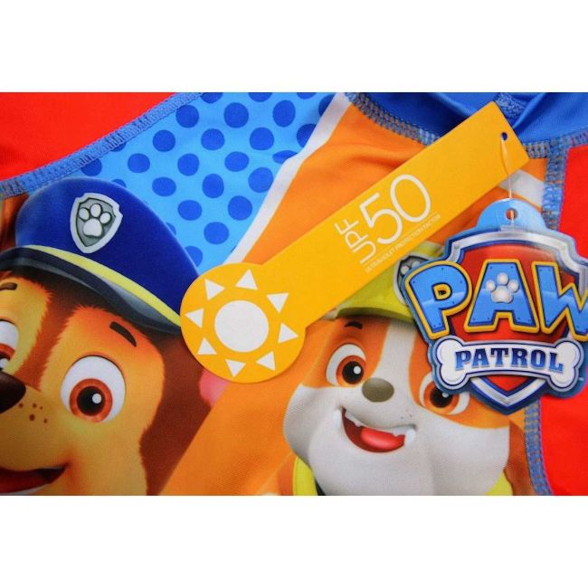 Costum de baie UV cu maneci scurte si fermoar Paw Patrol Boy EPLUSM EPMPAW52442226 BBJEPMPAW52442226_Albastru_86/92