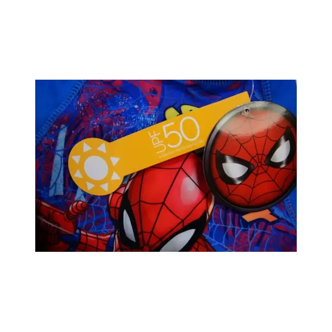 Costum de baie UV cu maneci scurte si fermoar Spiderman EPLUSM EPMSPS52441437 BBJEPMSPS52441437_Albastru_86/92