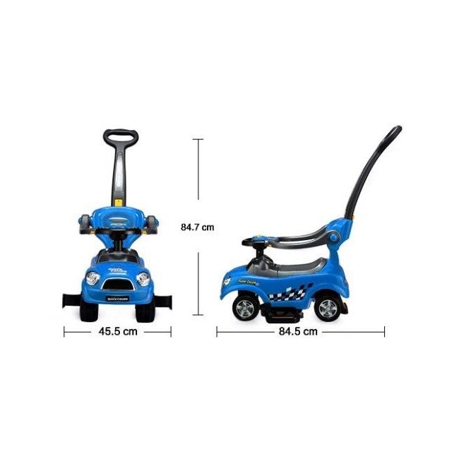 Masinuta de impins ecotoys 321 mini cooper - albastru edeedi321albastru