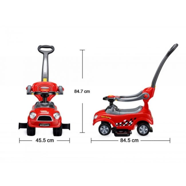 Masinuta de impins ecotoys 321 mini cooper - rosu edeedi321rosu