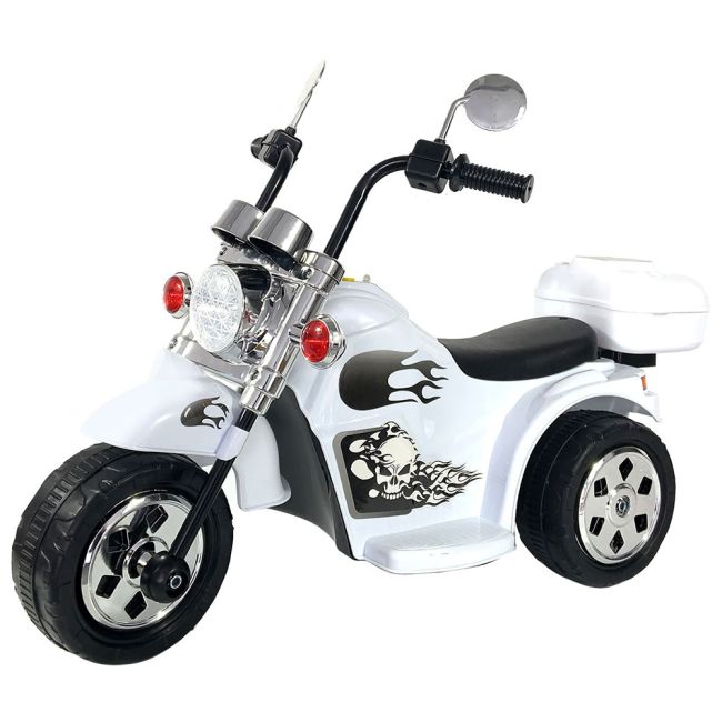 Motocicleta electrica chipolino chopper white hubelmch0213wh