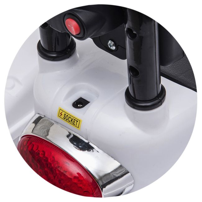 Motocicleta electrica chipolino police white hubelmpo0211wh