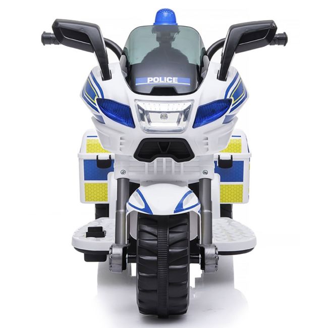 Motocicleta electrica chipolino police white hubelmpo0211wh