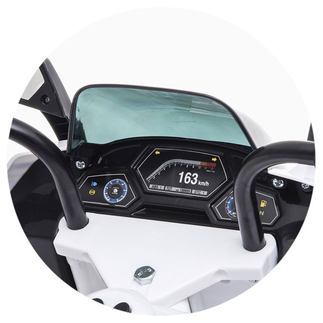 Motocicleta electrica chipolino police white hubelmpo0211wh