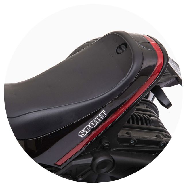 Motocicleta electrica chipolino sport max black hubelmsm0212bk
