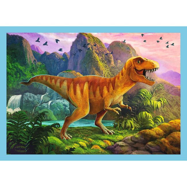 PUZZLE TREFL 4IN1 LUMEA DINOZAURILOR VIV34609