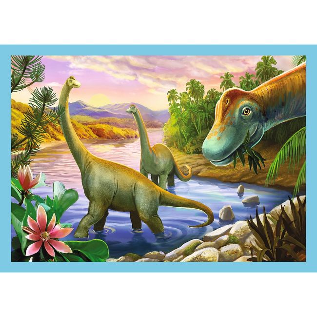 PUZZLE TREFL 4IN1 LUMEA DINOZAURILOR VIV34609