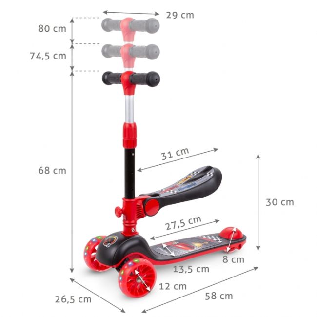 Trotineta 2 in 1 cu sezut kidwell rimba- race edeedihubarim01a2