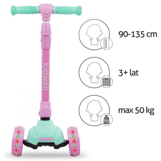 Trotineta kidwell jax - mint pink edeedihubajax04a0