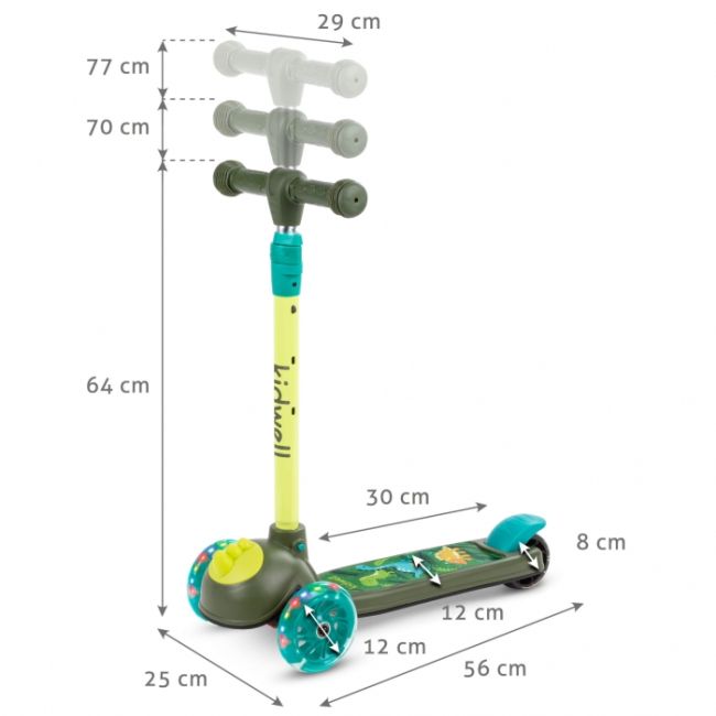 Trotineta kidwell zoocar - dinosaur edeedihubazoo01a2