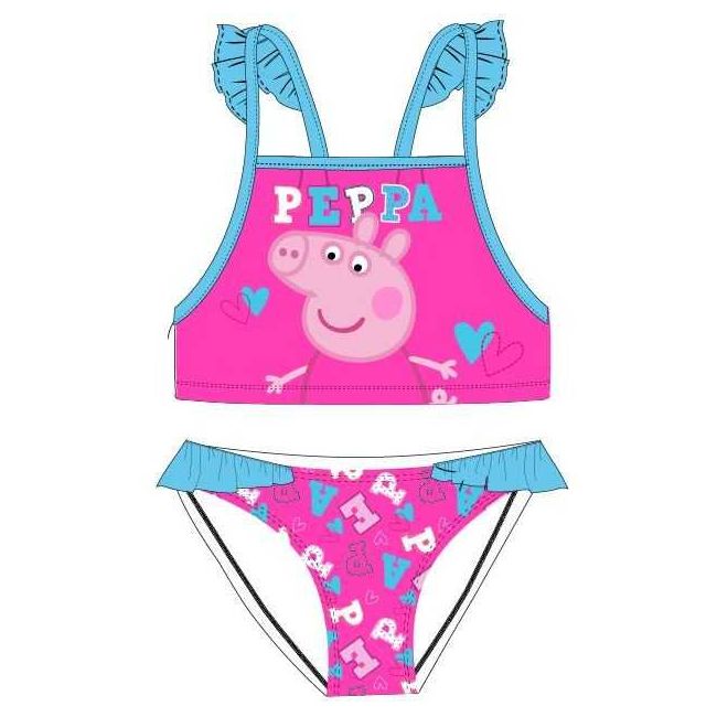 Costum baie fetite 2 piese Peppa Pig EPLUSM EPMPP5244880 BBJEPMPP5244880_Roz_104/110