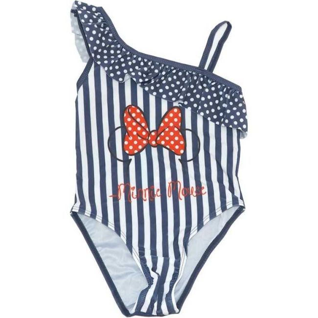 Costum baie intreg Minnie cu volane pe un umar EPLUSM EPMDISMF52449400 BBJEPMDISMF52449400_Albastru_104/110