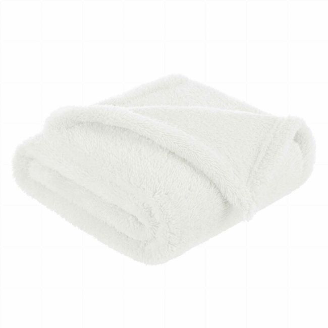 Bocioland - Paturica pufoasa pentru copii, Din fleece, 80 x 100 cm, Ecru BYNBOC0106