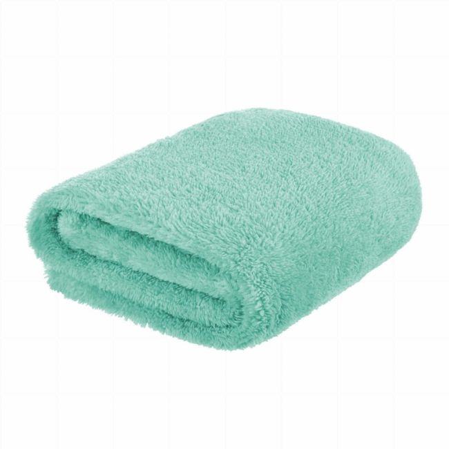 Bocioland - Paturica pufoasa pentru copii, Din fleece, 80 x 100 cm, Mint BYNBOC0109