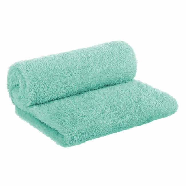 Bocioland - Paturica pufoasa pentru copii, Din fleece, 80 x 100 cm, Mint BYNBOC0109