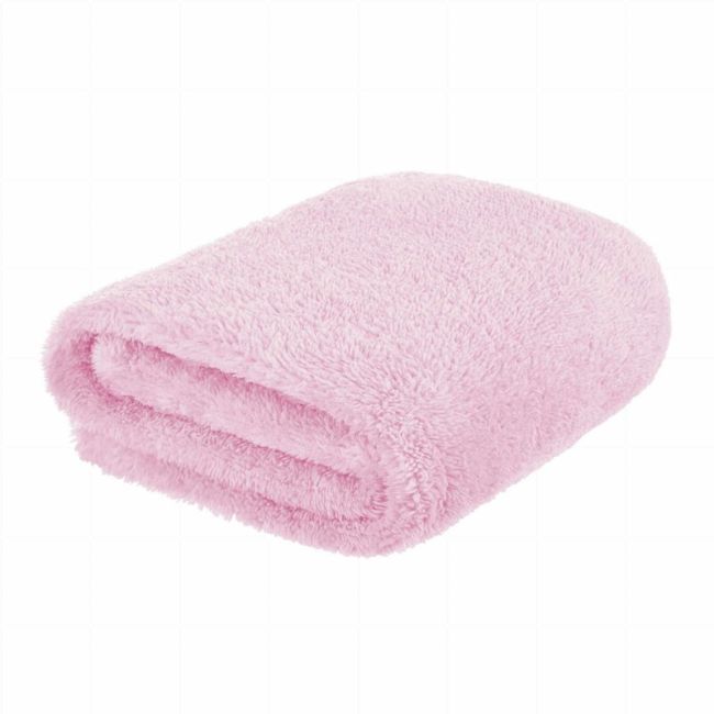 Bocioland - Paturica pufoasa pentru copii, Din fleece, 80 x 100 cm, Pink BYNBOC0108