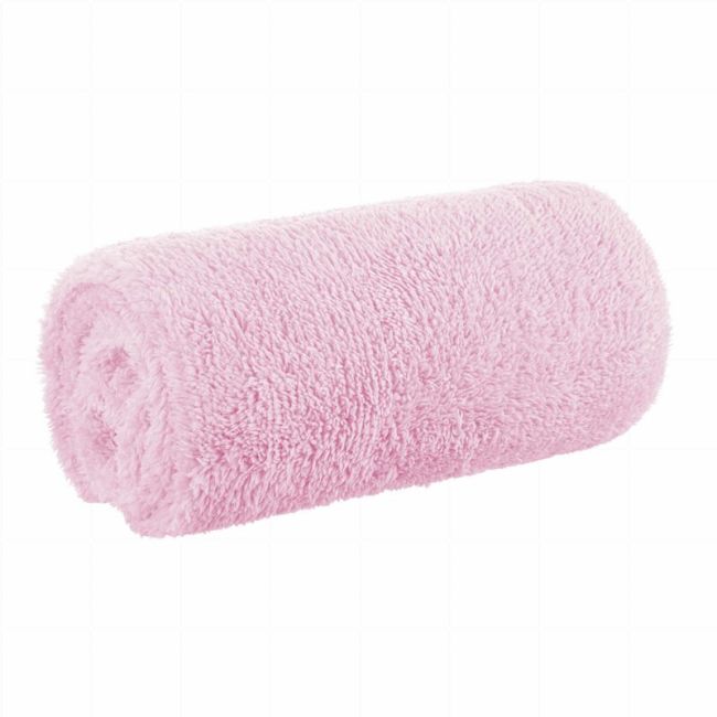 Bocioland - Paturica pufoasa pentru copii, Din fleece, 80 x 100 cm, Pink BYNBOC0108
