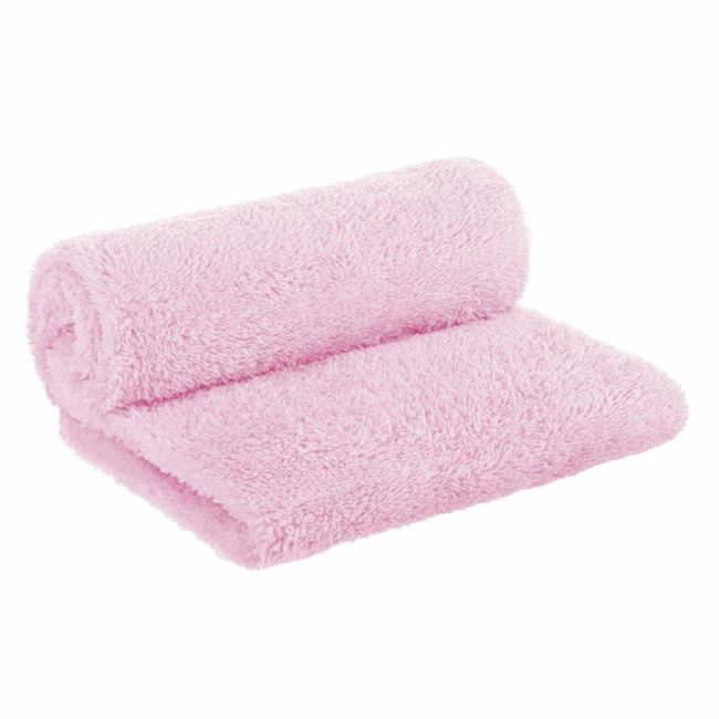 Bocioland - Paturica pufoasa pentru copii, Din fleece, 80 x 100 cm, Pink BYNBOC0108
