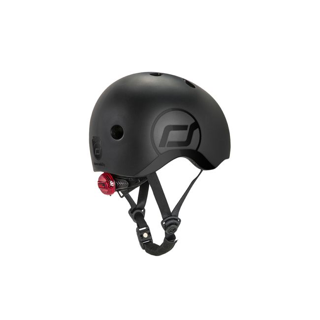 Casca De Protectie Pentru Copii, Sistem De Reglare Magnetic Cu Led, S-m, 51-55 Cm, 3 Ani+, Black Gold, Scoot  Ride Pjb96442