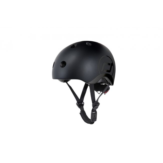 Casca De Protectie Pentru Copii, Sistem De Reglare Magnetic Cu Led, S-m, 51-55 Cm, 3 Ani+, Black Gold, Scoot  Ride Pjb96442