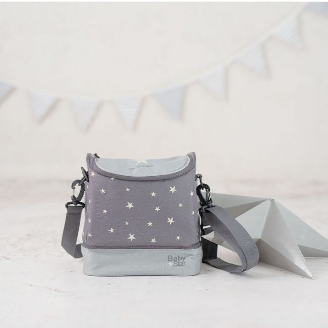 Geanta carucior termoizolanta pentru alimente olmitos grey stars lvtkolm1174