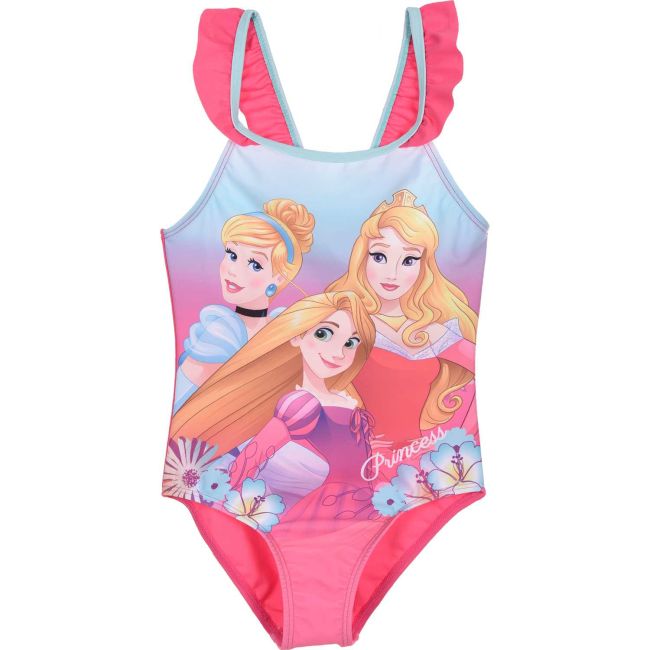 Costum baie Disney Princess SunCity ET1812 BBJET1812_Roz Inchis_4 ani (104 cm)