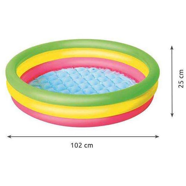 Piscina gonflabila cu 3 inele 102 x 25 cm Bestway MY17893 BBJMY17893_Initiala