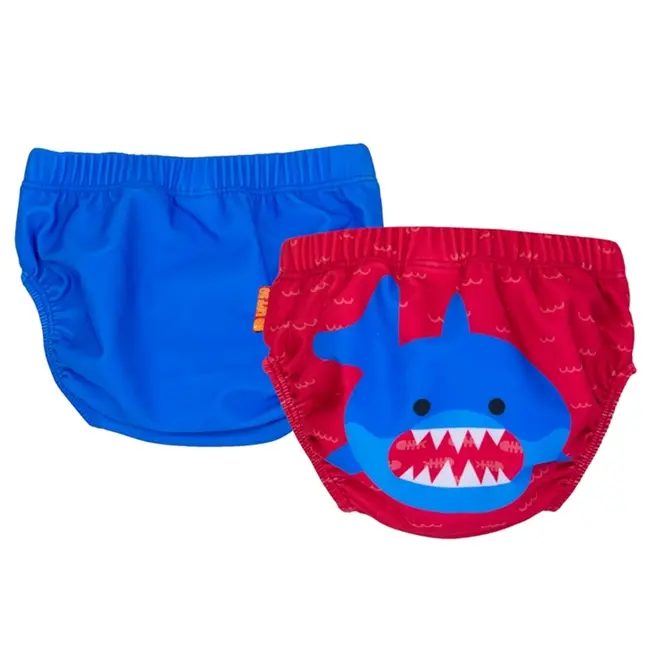 Set 2 chilotei de baie impermeabili, Zoocchini, protectie UPF50+, marime M, 12-24 Luni &ndash; Shark KRTZOO2064
