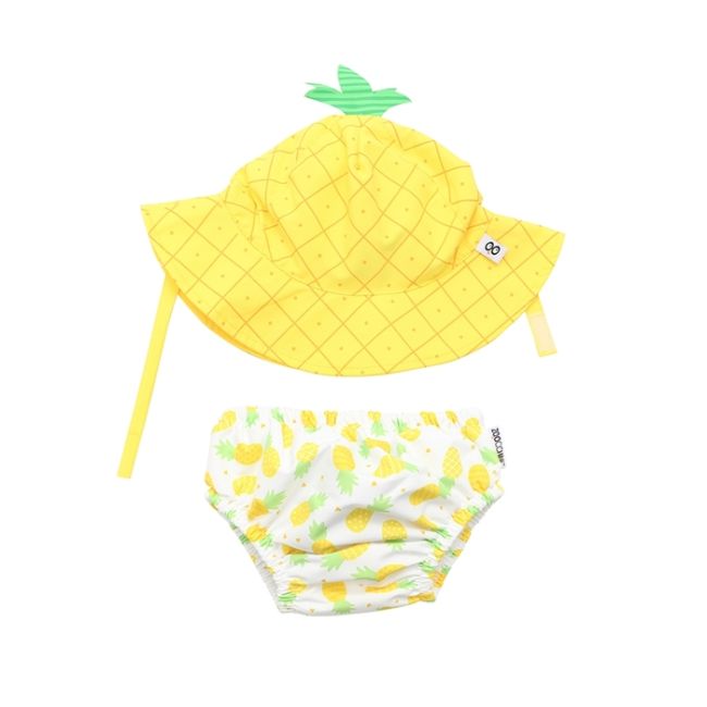 Set Chilotel De Baie Si Palarie, Marimea L, UPF 50+, Zoocchini, Ananas KRT2705