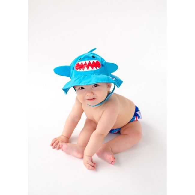 Set Chilotel De Baie Si Palarie, Marimea L, UPF 50+, Zoocchini, Shark KRT5328