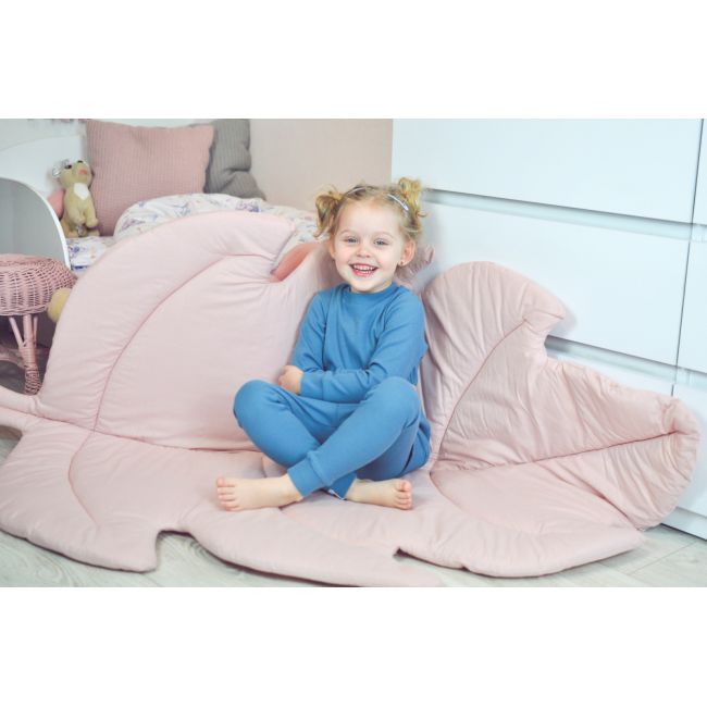 Covoras De Joaca Termic Frunza Pure Salvia 150x105x5cm, Pliabil, Bumbac 100% Si Umplutura Antialergica Babysoft  , Protectie Impotriva Loviturilor Pjb83698