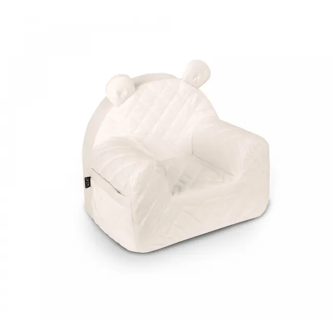 Fotoliu Pentru Copii Cu Spatar, Catifea Velvet Ursulet Teddy Ecri Pjbc6157