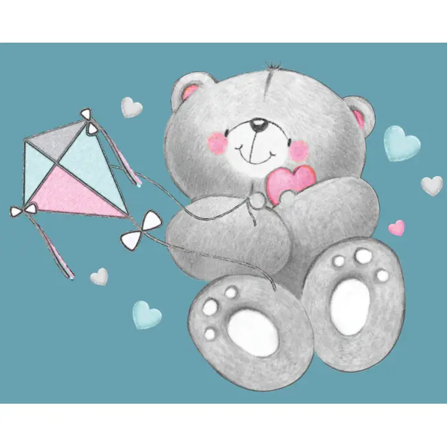 Inaltator Baie, Antiderapant, Bear Alb, Maltex Baby Pjbc3108