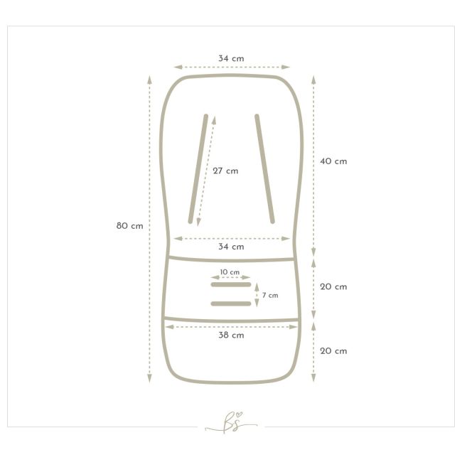 Insert Husa Bumbac Respirabila Carucior Sport Cu 2 Fete, Happy Bear Pjbc538