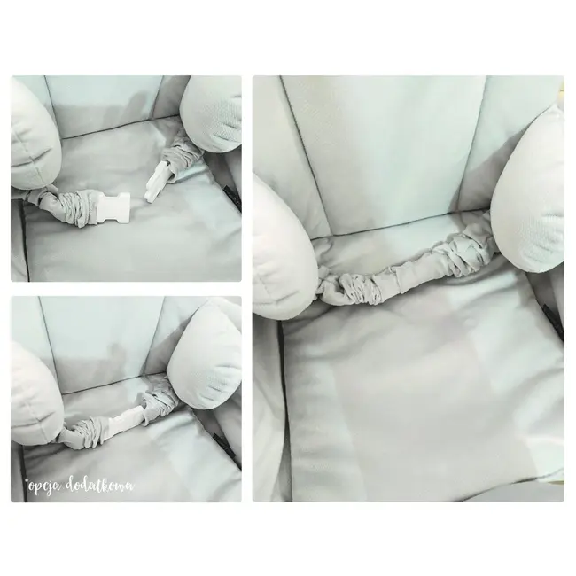 Leagan Pentru Copii Si Bebelusi, Catifea Velvet, Perna Detasabila Ursulet Teddy Bej Pjbc572