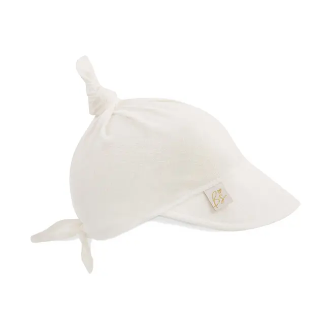 Sepcuta De Soare 6 Luni - 6 Ani Reglabila Din In Si Vascoza Cu Cozoroc Pentru Protectie, Iniana White Pjbc85365