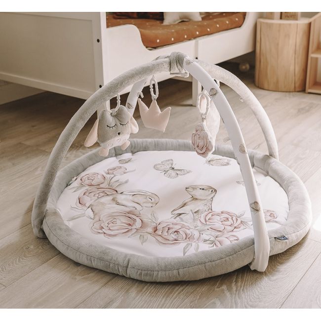 Salteluta Cu Arcada Interactiva Pentru Copii Si Bebelusi, Activitati Cu Jucarii Senzoriale ,   Peony Dreamland Pjbc590-3-2932