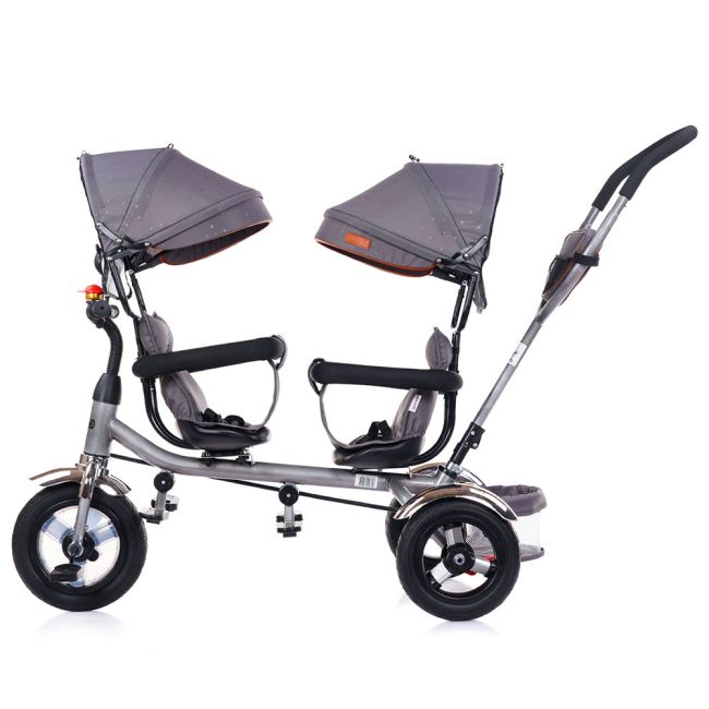 Tricicleta gemeni chipolino 2play platinum hubtrk2p0222pl