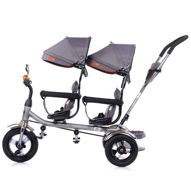 Tricicleta gemeni chipolino 2play platinum hubtrk2p0222pl