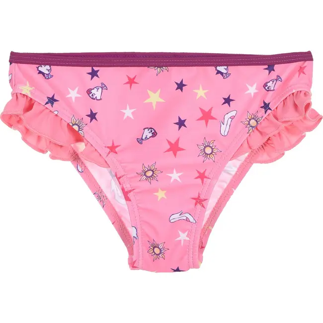 Costum baie fetite 2 piese Dinsey Princess SunCity ET1919 BBJET1919_Roz Deschis_5 ani (110 cm)