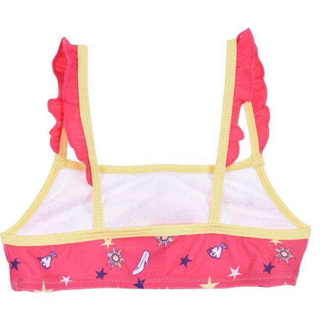 Costum baie fetite 2 piese Dinsey Princess SunCity ET1919 BBJET1919_Roz Inchis_5 ani (110 cm)