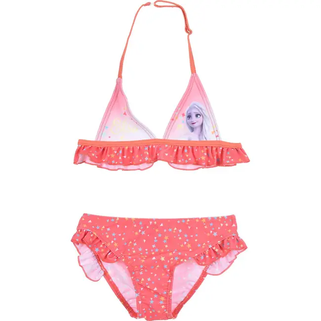 Costum baie fetite 2 piese Frozen SunCity EV1806 BBJEV1806_Portocaliu_5 ani (110 cm)